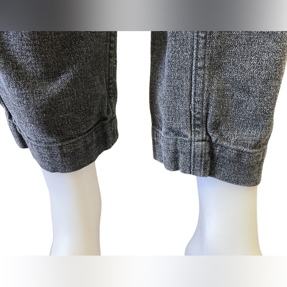 Roots High Waisted Baggy Black Wash Jeans Size 4 - Picture 7 of 11